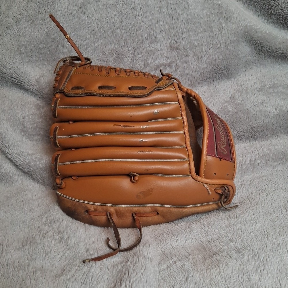 Vtg Rawlings CH-101 Baseball Glove Reggie Jackson RHT Brown Fits On Left 10"